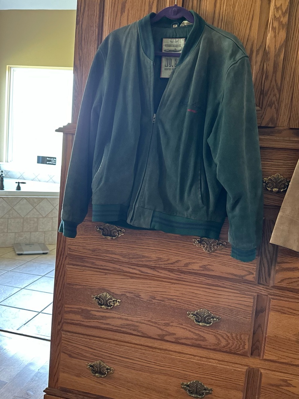 Express Men's Green Bomber Jacket